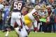 CHICAGO, IL- DECEMBER 13: Jordan Reed #86 of the Washington Redskins catches a pass against the Chicago Bears during the first quarter on December 13, 2015 at Soldier Field in Chicago, Illinois. The Washington Redskins won 24-21. (Photo by David Banks/Get