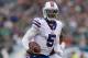PHILADELPHIA, PA - DECEMBER 13: Tyrod Taylor #5 of the Buffalo Bills runs with the ball in the game against the Philadelphia Eagles on December 13, 2015 at the Lincoln Financial Field in Philadelphia, Pennsylvania. (Photo by Mitchell Leff/Getty Images)