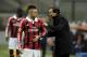 MILAN, ITALY - MARCH 02: Stephan El Shaarawy of AC Milan and head coach Massimiliano Allegri during the Serie A match between AC Milan and S.S. Lazio at San Siro Stadium on March 2, 2013 in Milan, Italy. (Photo by Claudio Villa/Getty Images)