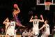 Nov 23, 2015; Brooklyn , NY, USA; LSU Tigers forward Ben Simmons (25) shoots during the first half against the Marquette Golden Eagles at Barclays Center. Mandatory Credit: Anthony Gruppuso-USA TODAY Sports