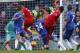 Liverpool's Zaire-born Belgian striker Christian Benteke (2nd R) shoots to score their third goal during the English Premier League football match between Chelsea and Liverpool at Stamford Bridge in London on October 31, 2015. AFP PHOTO / IAN KINGTON
RES