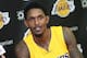 EL SEGUNDO, CA - SEPTEMBER 28: Lou Williams #23 of the Los Angeles Lakers addresses the media during the Los Angeles Lakers Media Dayat Toyota Sports Center on September 28, 2015 in El Segundo, California. (Photo by Leon Bennett/Getty Images)