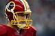 ARLINGTON, TX - JANUARY 03: Kirk Cousins #8 of the Washington Redskins looks on before the Redskins take on the Dallas Cowboys at AT&T Stadium on January 3, 2016 in Arlington, Texas. (Photo by Ronald Martinez/Getty Images)
