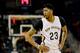 Jan 6, 2016; New Orleans, LA, USA; New Orleans Pelicans forward Anthony Davis (23) looks on during the first quarter of a game against the Dallas Mavericks at the Smoothie King Center. Mandatory Credit: Derick E. Hingle-USA TODAY Sports