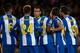 BARCELONA, SPAIN - JANUARY 06: RCD espanyol players argue with the referee Juan Martinez Munuera during the Copa del Rey Round of 16 match between FC Barcelona and Real CD Espanyol at Camp Nou on January 6, 2016 in Barcelona, Spain. (Photo by Manuel Que