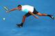 PERTH, AUSTRALIA - JANUARY 09: Nick Kyrgios of Australia Green plays a forehand to Alexandr Dolgopolov of the Ukraine in the men's singles final during day seven of the 2016 Hopman Cup at Perth Arena on January 9, 2016 in Perth, Australia. (Photo by Pau