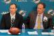Adam Gase (left) and Mike Tannenbaum