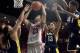 Dec 16, 2015; Tucson, AZ, USA; Arizona Wildcats forward Mark Tollefsen (23) shoots the ball as Northern Arizona Lumberjacks forward Ako Kaluna (11) and forward Felix Rivera-Vega (13) and guard Marcus DeBerry (41) defend during the second half at McKale Ce