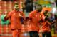 Liverpool's English defender Steven Caulker (L) and Liverpool's Zaire-born Belgian striker Christian Benteke warm up before the English Premier League football match between Liverpool and Arsenal at Anfield stadium in Liverpool, north-west England on Janu