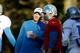 Jim Bob Cooter gives Matthew Stafford pointers in London.