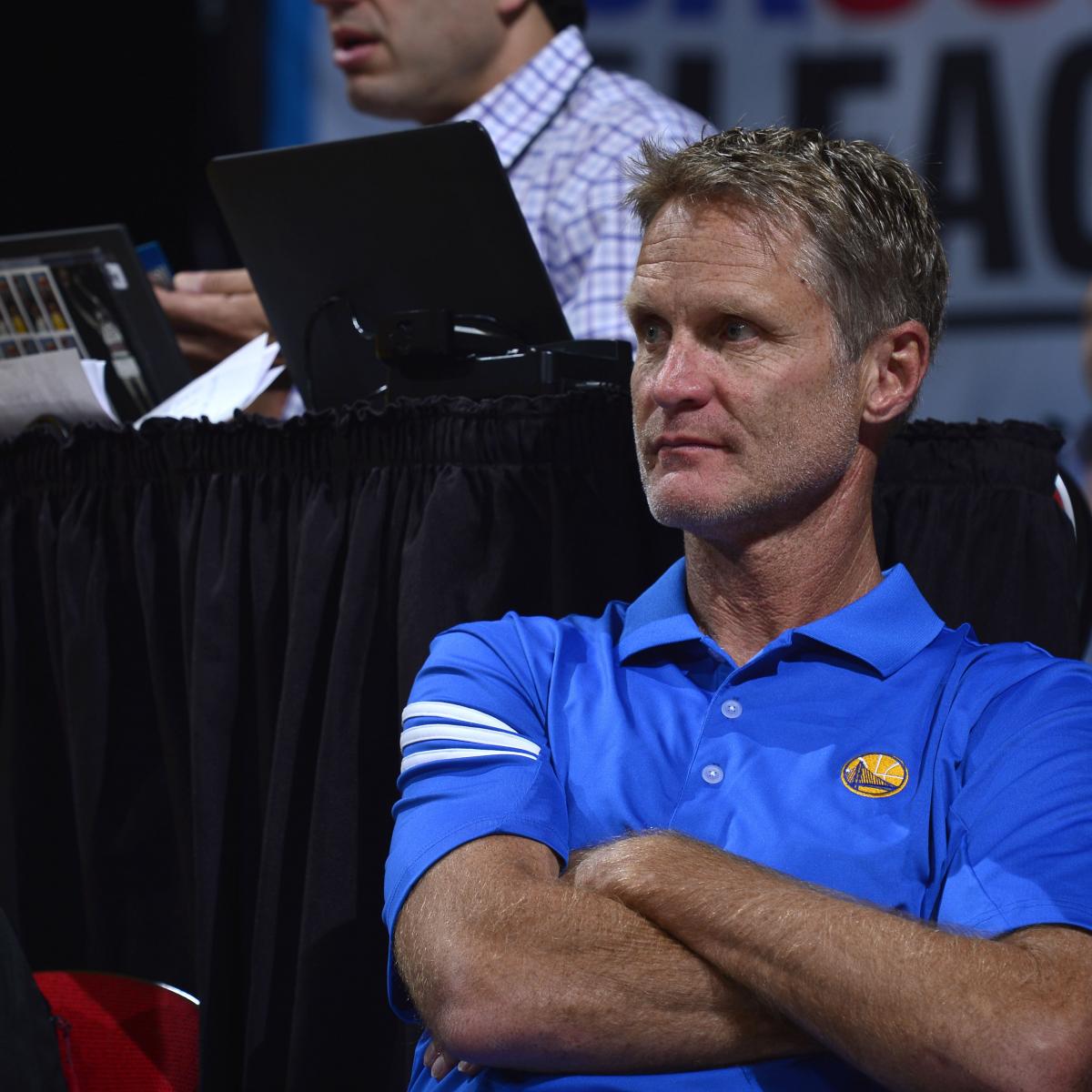 Steve Kerr Nails Underhanded Half Court Shot Because of Course He Did
