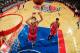 AUBURN HILLS, MI - JANUARY 18: Pau Gasol #16 of the Chicago Bulls goes up for a rebound against the Detroit Pistons on January 18, 2016 at The Palace of Auburn Hills in Auburn Hills, Michigan. NOTE TO USER: User expressly acknowledges and agrees that, by