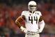 ARLINGTON, TX - JANUARY 12: Defensive lineman DeForest Buckner #44 of the Oregon Ducks looks on in the first half during the College Football Playoff National Championship Game at AT&T Stadium on January 12, 2015 in Arlington, Texas. (Photo by Ronald Ma