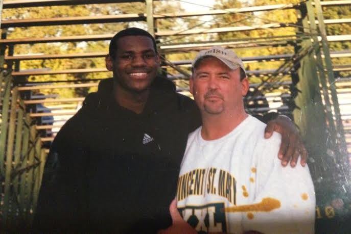 Lebron James was a problem at WR in HS Football #shorts 