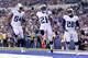 INDIANAPOLIS, IN - JANUARY 03: Da'Norris Searcy #21 of the Tennessee Titans celebrates after making an interception against the Indianapolis Colts at Lucas Oil Stadium on January 3, 2016 in Indianapolis, Indiana. (Photo by Joe Robbins/Getty Images)