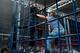 Big Boss Man and Al Snow battle in the infamous Kennel from Hell Match.