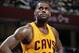 CLEVELAND, OH - JANUARY 25: LeBron James #23 of the Cleveland Cavaliers during the game against the Minnesota Timberwolves on January 25, 2016 at Quicken Loans Arena in Cleveland, Ohio. NOTE TO USER: User expressly acknowledges and agrees that, by downloa