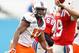 Dec 26, 2014; Dallas, TX, USA; Illinois Fighting Illini defensive lineman Jihad Ward (17) in game action against the Louisiana Tech Bulldogs in the Heart of Dallas Bowl at Cotton Bowl Stadium. Louisiana Tech beat Illinois 35-18. Mandatory Credit: Tim He