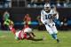 CHARLOTTE, NC - JANUARY 24: Corey Brown #10 of the Carolina Panthers runs with the ball for an 86-yard touchdown in the first quarter against the Arizona Cardinals during the NFC Championship Game at Bank of America Stadium on January 24, 2016 in Charlot