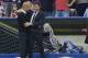 Bayern Munich's Spanish head coach Pep Guardiola (L) and Barcelona's coach Luis Enrique hug after the UEFA Champions League semi-final second leg football match FC Bayern Munich vs FC Barcelona in Munich, southern Germany, on May 12, 2015. AFP PHOTO /