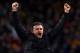 BARCELONA, SPAIN - JANUARY 06: FC Barcelona manager Luis Enrique celebrates during the Copa del Rey Round of 16 match between FC Barcelona and Real CD Espanyol at Camp Nou on January 6, 2016 in Barcelona, Spain. (Photo by Manuel Queimadelos Alonso/Getty