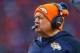 Jan 17, 2016; Denver, CO, USA; Denver Broncos defensive coordinator Wade Phillips against the Pittsburgh Steelers during the AFC Divisional round playoff game at Sports Authority Field at Mile High. Mandatory Credit: Mark J. Rebilas-USA TODAY Sports