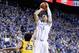 LEXINGTON, KY - JANUARY 27: Skal Labissiere #1 of the Kentucky Wildcats shoots the ball during the game against the Missouri Tigers at Rupp Arena on January 27, 2016 in Lexington, Kentucky. (Photo by Andy Lyons/Getty Images)
