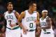 Jared Sullinger (left), Avery Bradley and Isaiah Thomas