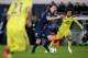 (L-R) Zlatan Ibrahimovic of Paris Saint Germain, Willian of Chelsea during the champions laegue match between Paris Saint Germain and Chelsea at Parc des Princes on February 17, 2015 in Paris, France(Photo by VI Images via Getty Images)