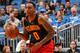ORLANDO, FL - FEBRUARY 7: Jeff Teague #0 of the Atlanta Hawks handles the ball against the Orlando Magic on February 7, 2016 at the Amway Center in Orlando, Florida. NOTE TO USER: User expressly acknowledges and agrees that, by downloading and or using t