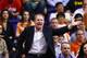 Feb 19, 2014; Phoenix, AZ, USA; Phoenix Suns owner Robert Sarver reacts against the Boston Celtics at US Airways Center. Mandatory Credit: Mark J. Rebilas-USA TODAY Sports