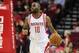 Nov 4, 2015; Houston, TX, USA; Houston Rockets guard Marcus Thornton (10) during the game against the Orlando Magic at Toyota Center. Mandatory Credit: Troy Taormina-USA TODAY Sports