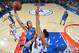 PHILADELPHIA,PA - FEBRUARY 23: Aaron Gordon #00 of the Orlando Magic goes up for the dunk against the Philadelphia 76ers at Wells Fargo Center on February 23, 2016 in Philadelphia, Pennsylvania NOTE TO USER: User expressly acknowledges and agrees that, b