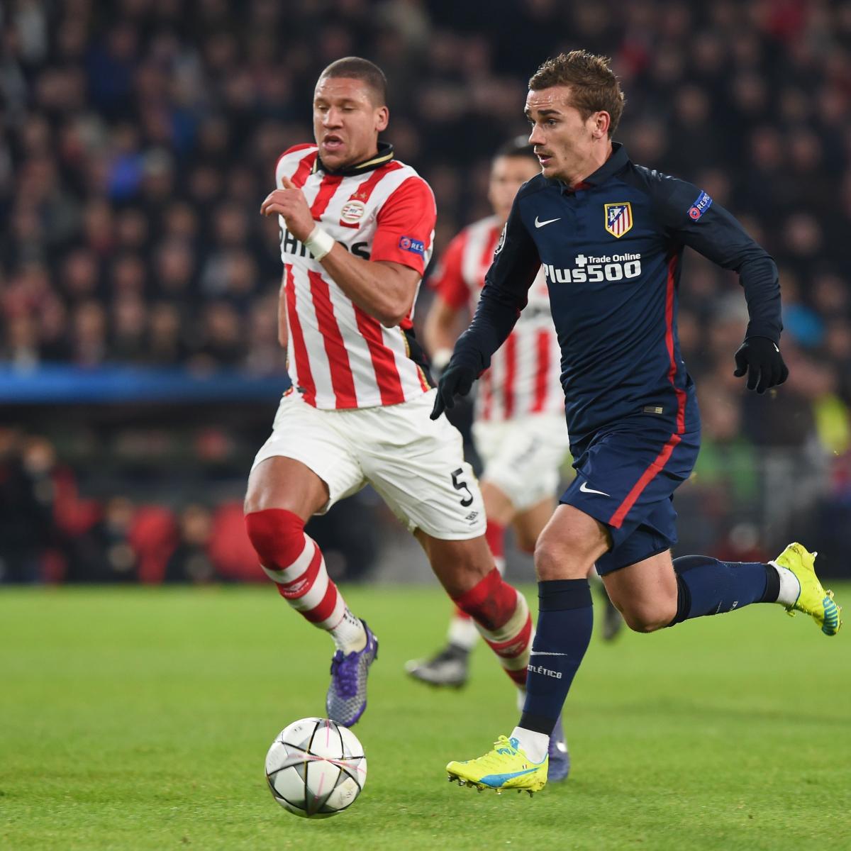PSV Eindhoven vs. Atletico Madrid: Goals, Highlights from Champions 
