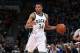 MILWAUKEE, WI - FEBRUARY 29: Giannis Antetokounmpo #34 of the Milwaukee Bucks brings the ball up court against the Houston Rockets on February 29, 2016 at the BMO Harris Bradley Center in Milwaukee, Wisconsin. NOTE TO USER: User expressly acknowledges an