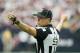 HOUSTON, TX - SEPTEMBER 13: NFL official Sarah Thomas waits on the field during the game between the Kansas City Chiefs and Houston Texans at NRG Stadium on September 13, 2015 in Houston, Texas. (Photo by Scott Halleran/Getty Images)