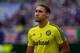 Aug 1, 2015; Orlando, FL, USA; Columbus Crew defender Chris Klute (3) against Orlando City SC at Orlando Citrus Bowl Stadium. Mandatory Credit: Kim Klement-USA TODAY Sports