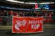 LONDON, ENGLAND - FEBRUARY 28 : A banner saying Jurgens Kop in reference to Jurgen Klopp manager of Liverpool before the Capital One Cup Final match between Liverpool and Manchester City at Wembley Stadium on February 28, 2016 in London, England. (Photo