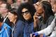 OAKLAND, CA - MARCH 3: Singer Prince and Model Damaris Lewis takes in the game between the Golden State Warriors and the Oklahoma City Thunder on March 3, 2016 at ORACLE Arena in Oakland, California. NOTE TO USER: User expressly acknowledges and agrees t