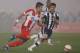 BELGRADE, SERBIA - FEBRUARY 27 : Marko Grujic (L) of FK Crvena Zvezda in action against Sasa Ilic (R) of FK Partizan during the Serbian Super League match between FK Partizan and FK Crvena Zvezda at Stadium FK Partizan on February 27, 2016 in Belgrade, Se