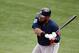 CLEARWATER, FL - MARCH 03: Jon Singleton #21 of the Houston Astros anticipates a pitch during a spring training game against the Philadelphia Phillies at Bright House Field on March 3, 2016 in Clearwater, Florida. (Photo by Stacy Revere/Getty Images)