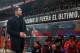 MADRID, SPAIN - MARCH 12: Manager Diego Simeone of Club Atletico de Madrid takes his place on the players bench ahead of the La Liga match between Club Atletico de Madrid and RC Deportivo La Coruna at Vicente Calderon Stadium on March 12, 2016 in Madrid