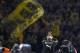 Dortmund's departing head coach Juergen Klopp acknowledges the fans after the German Cup DFB Pokal final football match between BVB Borussia Dortmund and VfL Wolfsburg at the Olympic Stadium in Berlin on May 30, 2015. Wolfsburg won the match 1-3. AFP PHOT