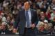 CHICAGO, IL - MARCH 18: Head coach Tom Thibodeau of the Chicago Bulls watches as his team take on the Indiana Pacers at the United Center on March 18, 2015 in Chicago, Illinois. The Bulls defeated the Pacers 103-86. NOTE TO USER: User expressly acknowled