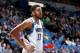 MINNEAPOLIS, MN - JANUARY 17: Karl-Anthony Towns #32 of the Minnesota Timberwolves looks on during the game against the Phoenix Suns on January 17, 2016 at Target Center in Minneapolis, Minnesota. NOTE TO USER: User expressly acknowledges and agrees that,