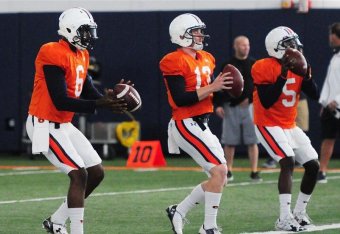 Auburn QBs Jeremy Johnson, Sean White and John Franklin III