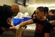 Julia Budd gets her hands wrapped in Strikeforce in 2011.