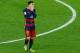 Barcelona's Argentinian forward Lionel Messi reacts after missing a goal opportunity during the Spanish league 'Clasico' football match FC Barcelona vs Real Madrid CF at the Camp Nou stadium in Barcelona on April 2, 2016. / AFP / PAU BARRENA (Phot