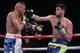 Rocky Fielding (right) found it tough going against Christopher Rebrasse.