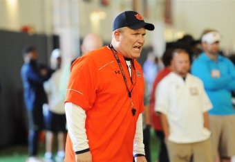 Auburn OL coach Herb Hand